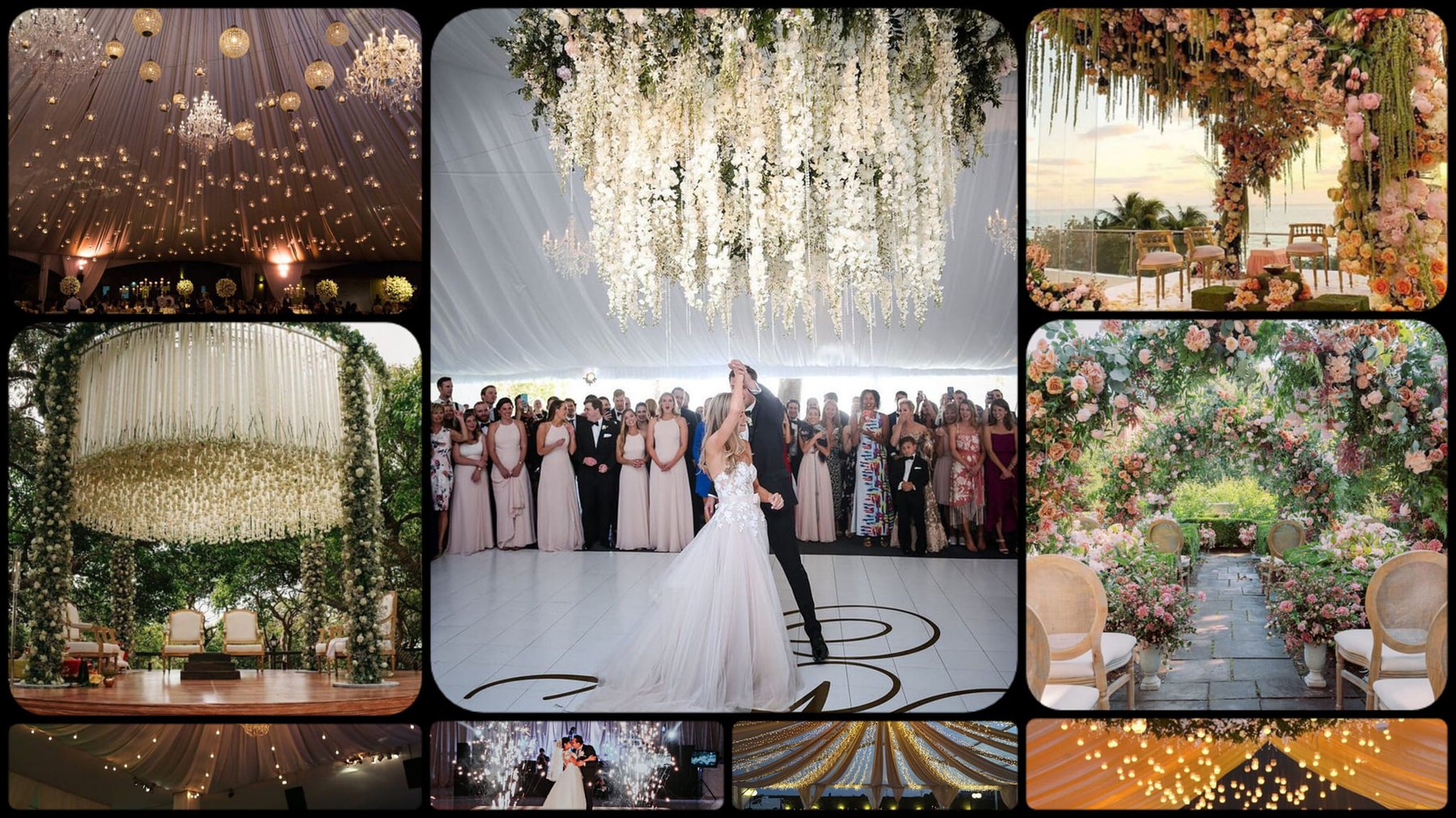 Collage de bodas elegantes